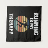Hardlopen Is Mijn Therapie Wandkleed (Voorkant (horizontaal))