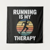 Hardlopen Is Mijn Therapie Wandkleed (Voorkant)