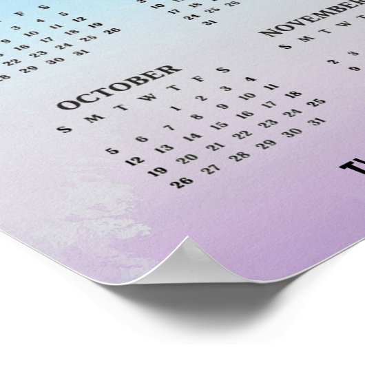 Hardlopen Joggen Ontwerp 2025 Kalender Poster (Hoek)