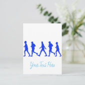 Hardlopen Joggen Work Out Briefkaart (Staand voorkant)