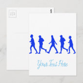 Hardlopen Joggen Work Out Briefkaart (Voorkant / Achterkant)