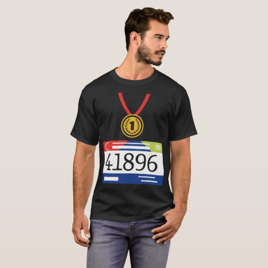 Hardlopen Jogging Runner kostuum Halloween kostuum T-shirt (Voorkant volledig)