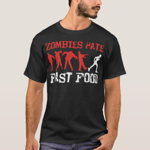 Hardlopen Jogging Zombies Haat Fast Food Zombie T-shirt