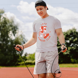 Hardlopen Late Club Retro Grappig Gepersonaliseerd T-shirt