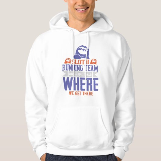 Hardlopen - Luiaard Hardloop Team Hoodie (Voorkant)