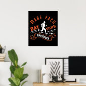 Hardlopen - Maak elke dag je meesterwerk Poster (Thuiskantoor)