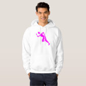 Hardlopen - Magenta Hoodie (Voorkant volledig)
