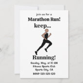 Hardlopen Marathon Run Sport Kaart (Voorkant)