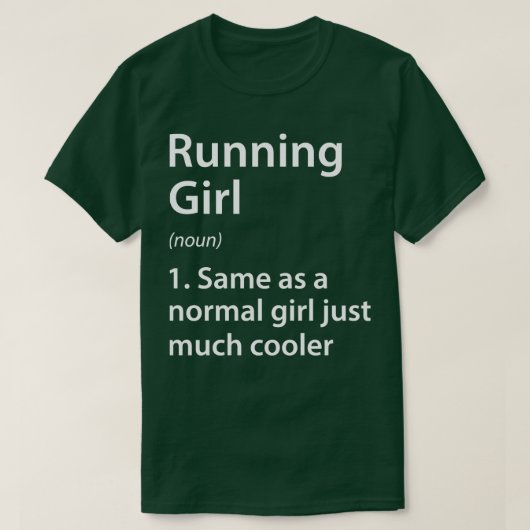 Hardlopen meisje definitie t-shirt (Design voorkant)