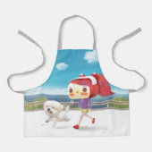 Hardlopen met Dog door het Zee Schort (Voorkant)