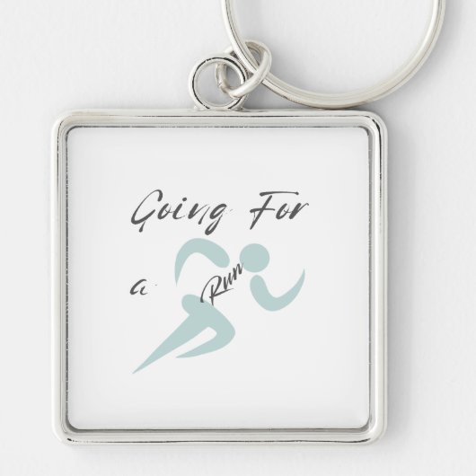 Hardlopen Minimalistische Hardloper Hobby Cadeau Sleutelhanger (Voorkant)