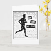 Hardlopen na doelen Motivatie Wenskaart Kaart (Gele Bloem)