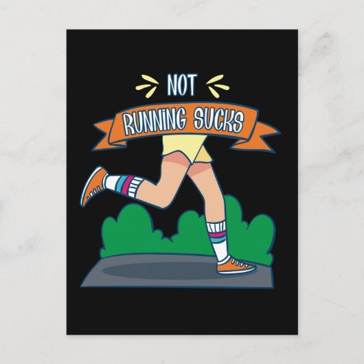 Hardlopen - Niet hardlopen is kut Briefkaart (Voorkant)
