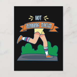 Hardlopen - Niet hardlopen is verschrikkelijk Briefkaart