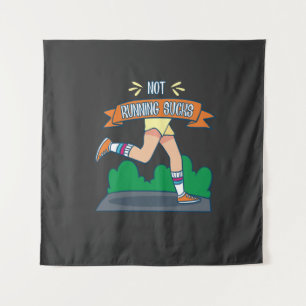 Hardlopen - Niet hardlopen is verschrikkelijk Wandkleed
