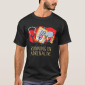 Hardlopen op Adrenaline Medisch Personeel Frontlin T-shirt (Voorkant)