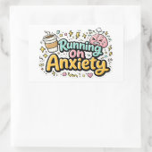 Hardlopen Op Angst Humor Kunst Sticker (Tas)