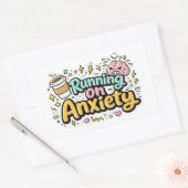 Hardlopen Op Angst Humor Kunst Sticker (Envelop)