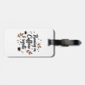 Hardlopen op cafeïne en betreurt esthetische bagag bagagelabel (Achterkant horizontaal)