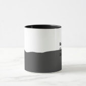 Hardlopen op cafeïne en deadlines | Grappige werkk Mok (Midden)