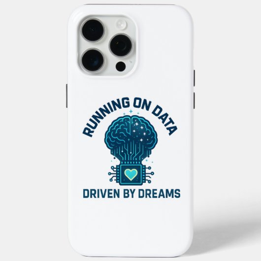 Hardlopen op data, gedreven door dromen AI Art Case-Mate iPhone Case (Achterkant)