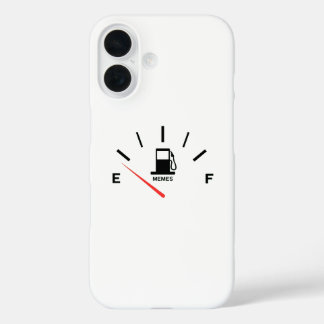 Hardlopen op een leeg Memes T-shirt iPhone 16 Hoesje