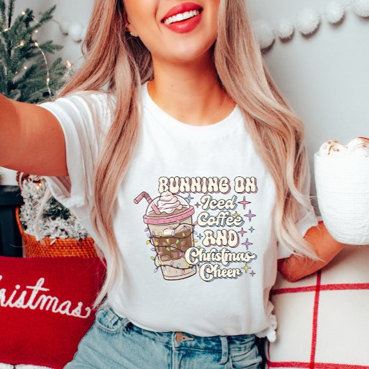 Hardlopen op Iced Coffee & Christmas Cheer T-Shirt