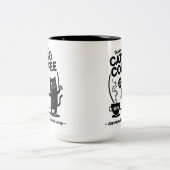 Hardlopen op Katten en Koffie 15 oz. Tweekleurige Koffiemok (Center)