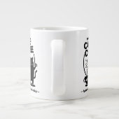 Hardlopen op katten en koffie grote koffiekop (Achterkant)