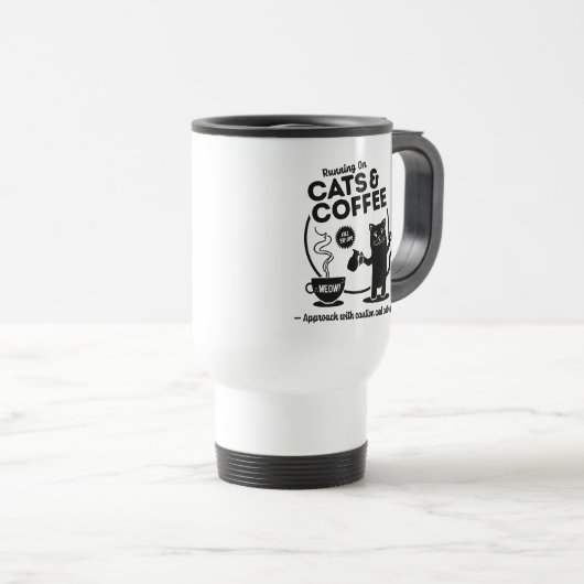 Hardlopen op Katten en Koffie Reizen Mok (Voorkant rechts)