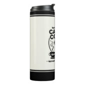 Hardlopen op Katten en Koffie Thermische Tumbler Thermosbeker (Gedraaid links)