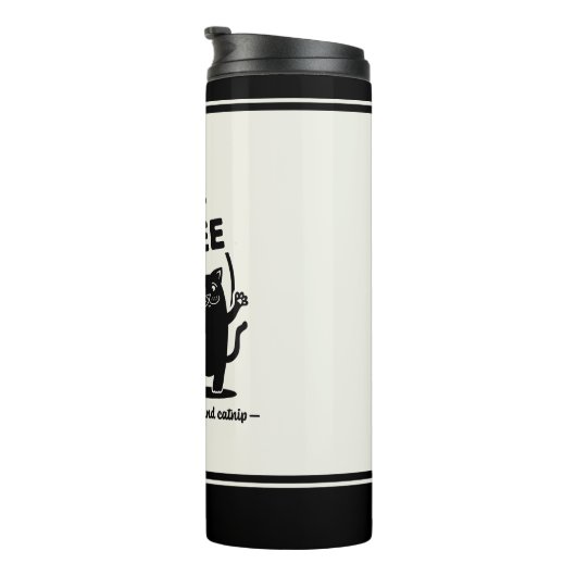 Hardlopen op Katten en Koffie Thermische Tumbler Thermosbeker (Geroteerd rechts)