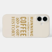 Hardlopen op Koffie & Geschiedenis – Vet Quote Case-Mate iPhone Case (Achterkant (horizontaal))