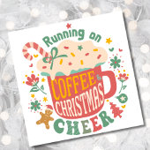 Hardlopen op Koffie Kerst retro Feestdagenkaart