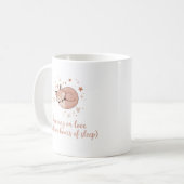 Hardlopen op liefde - Nieuwe moeder Mok, Schattige Koffiemok (Voorkant links)