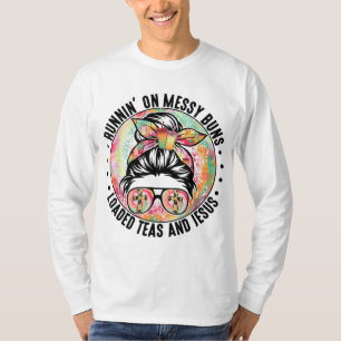 Hardlopen Op Rommelige Knotten Geladen Theeën En J T-shirt