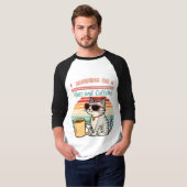 Hardlopen op Vibes & Cafeïne - Cool Cat Retro T-shirt (Voorkant volledig)