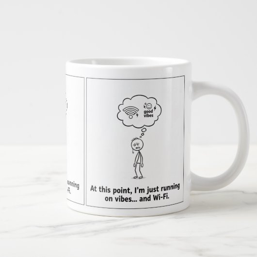 Hardlopen op Vibes & Wi-Fi Mok – Funny Coffee Cup (Rechts)