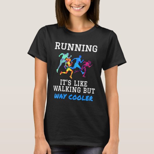 HARDLOPEN Quote Sportbaan Veldmarathon Motivati T-shirt (Voorkant)