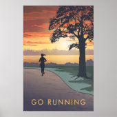Hardlopen Reisposter Poster (Voorkant)