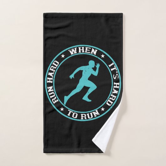 Hardlopen - Ren hard als het moeilijk is om te ren Handdoek (Handdoek)