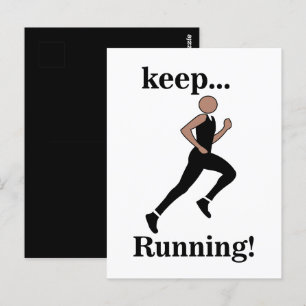 Hardlopen Renner Atleet Sport Briefkaart