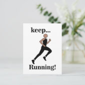 Hardlopen Renner Atleet Sport Briefkaart (Staand voorkant)