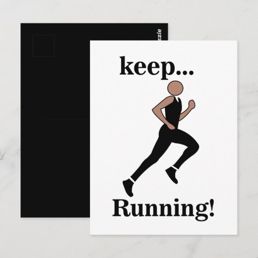 Hardlopen Renner Atleet Sport Briefkaart (Voorkant / Achterkant)