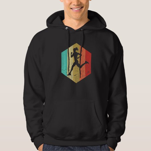 Hardlopen Runner Marathon  Retro Run Sport 7 Hoodie (Voorkant)