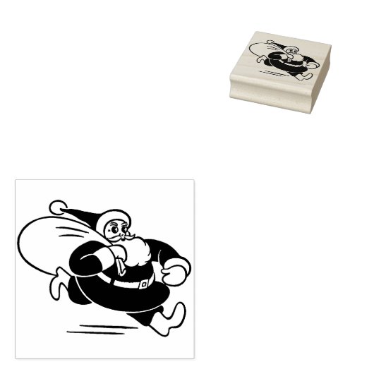 hardlopen Sinterklaas Rubberstempel (Gestempeld)