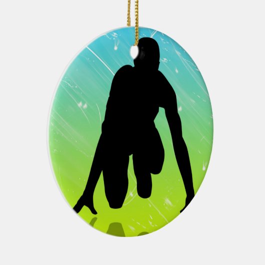 Hardlopen - Spoor en gebied Keramisch Ornament (Rechts)