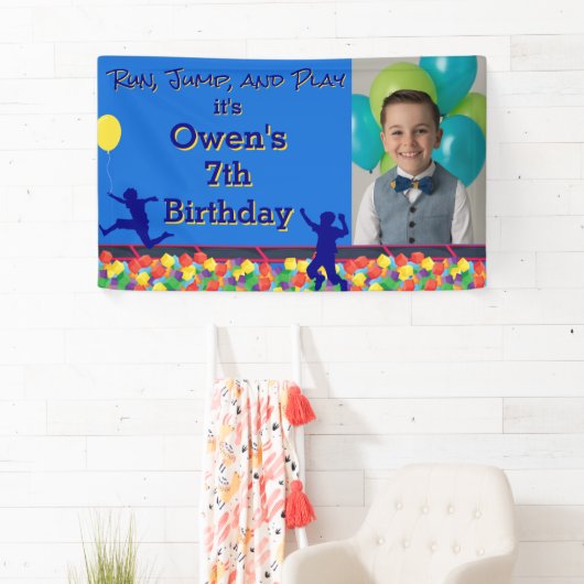 Hardlopen, springen en spelen Obstacle Course Verj Spandoek (Insitu)