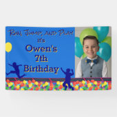 Hardlopen, springen en spelen Obstacle Course Verj Spandoek (Horizontaal)