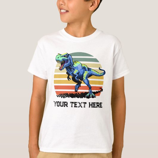 Hardlopen T-Rex Custom Text T-shirt (Voorkant)